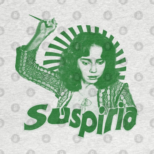 Suspiria - horror film green solid style (exclusive art) by Loreatees